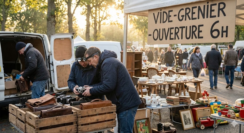 brocante quelle heure y aller