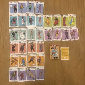 jeu de carte tintin
