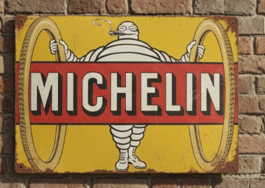 plaque émaillée michelin