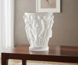 vases lalique : cristal art déco