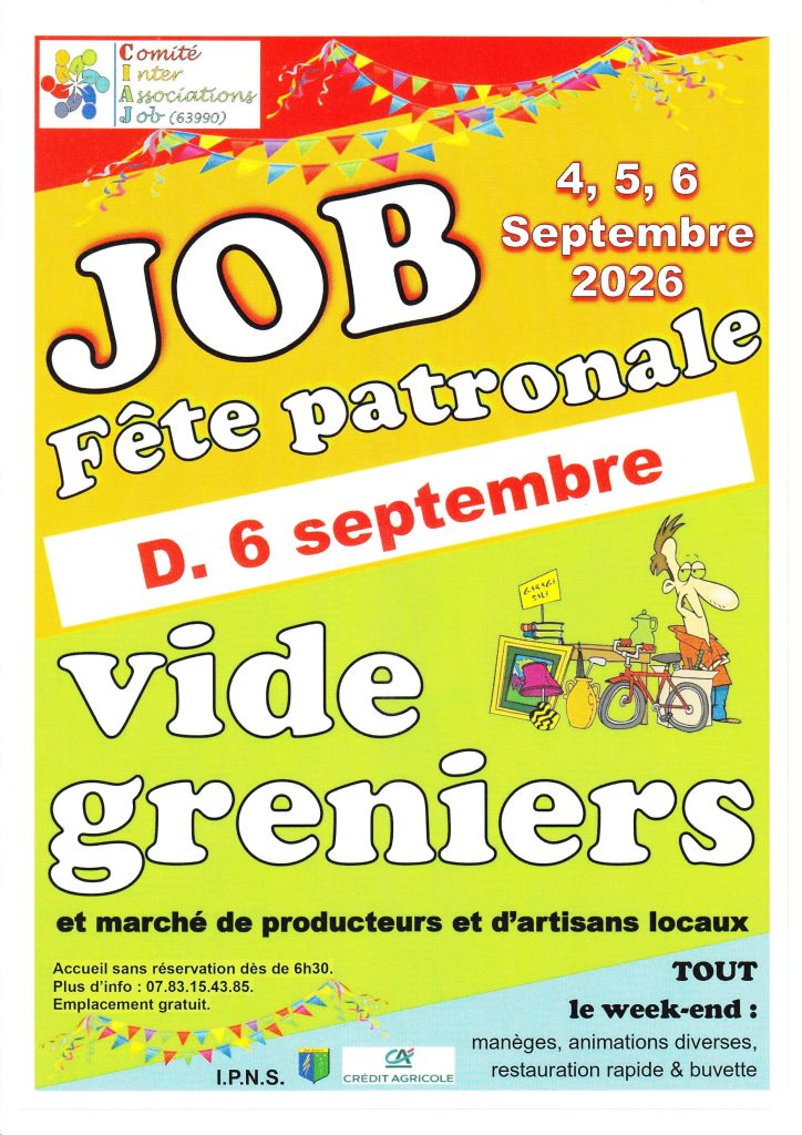 Vide Grenier /Brocante JOB